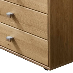 141cm 5 Schubladen Kommode In Eiche & Beige – Emdsiva 10