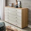 141cm Breite Kommode Mit Glas Front In Beige – Emdsiva I 22