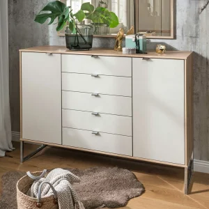 141x105x43 Sideboard In Beige Glas – Crascanu 9