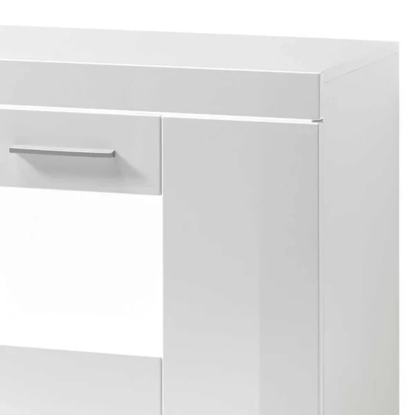 144x82x40 Cm Hochglanz Sideboard In Weiß – Timmona 6