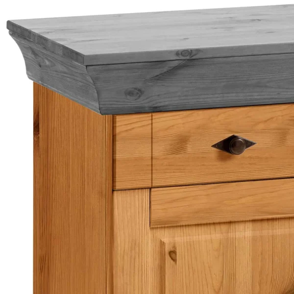144x85x45 Landhaus Anrichte Mit Drei Schubladen – Eshelas I 7