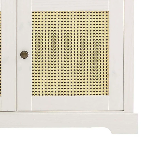 145 Cm Breite Kombi-Kommode In Weiß & Beige – Isvair 7