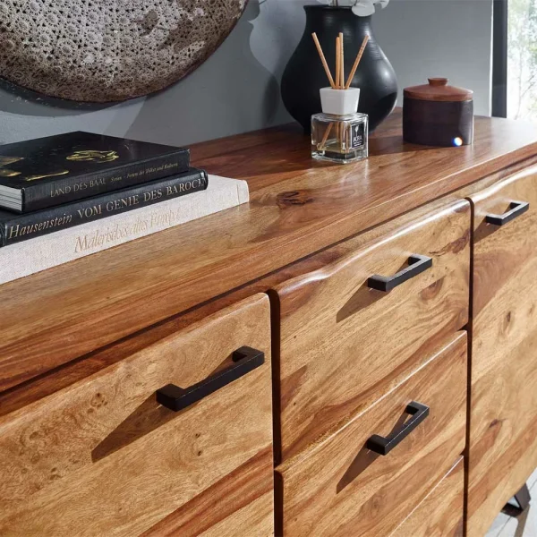 145x82x45 Massives Sideboard Aus Holz Sheesham – Placer 6
