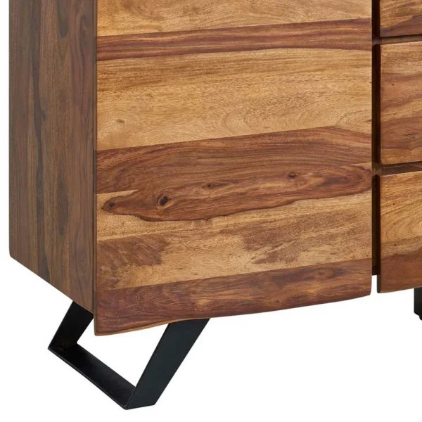 145x82x45 Massives Sideboard Aus Holz Sheesham – Placer 7