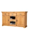 145x84x40 Kommode Aus Holz Mit Glas – Arendu 10