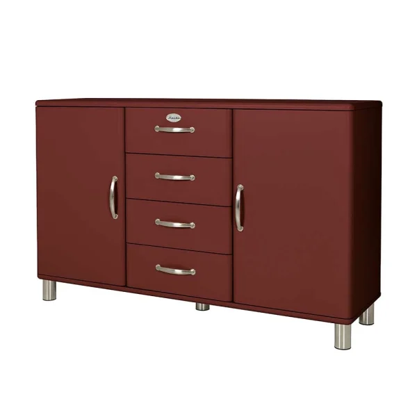 146x92x41 Sideboard In Dunkelrot – Tunes 1