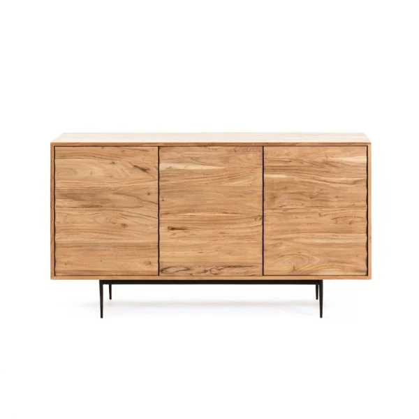 147x81x41 Türen-Sideboard Aus Massiver Akazie – Olvinas 5