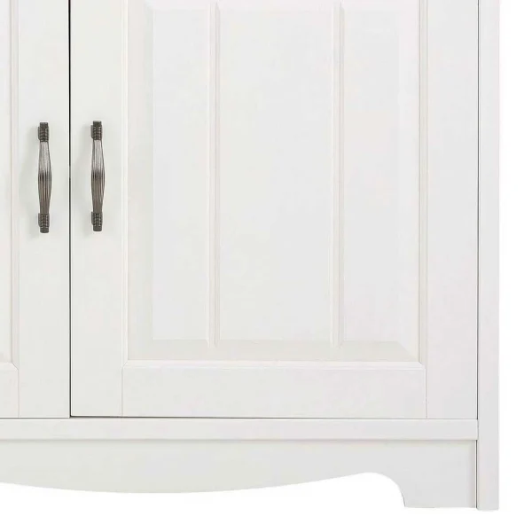 148x91x37 Sideboard In Weiß & Grau Aus Kiefer – Ayrinu 7