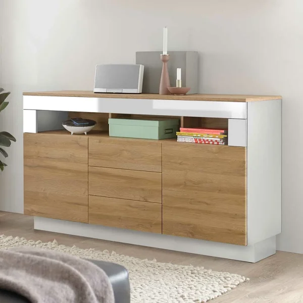 149x85x43 Design Sideboard Mit Offenem Fach – Dailin 3