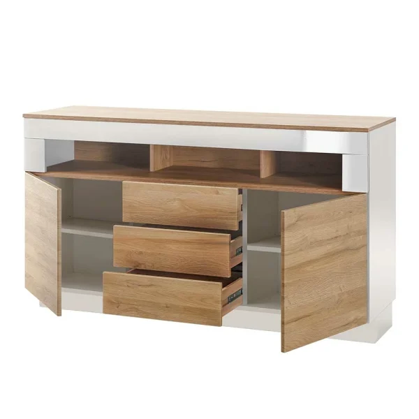 149x85x43 Design Sideboard Mit Offenem Fach – Dailin 6