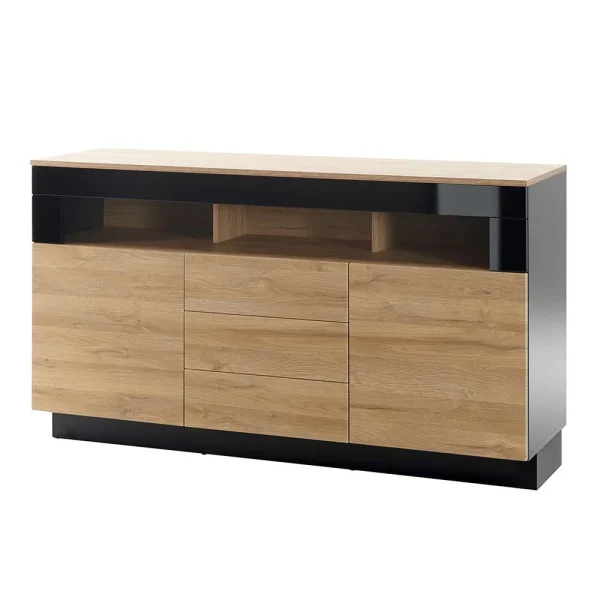 149x85x43 Wohnzimmer Kommode Zweifarbig – Fincaldon 1
