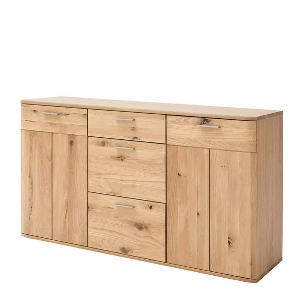 150 Cm Breite Kommode Aus Balkeneiche – Mabasa 1