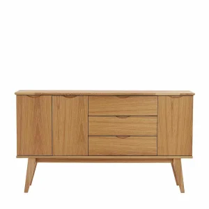 150 Cm Breites Holz Sideboard In Eiche – Number 10