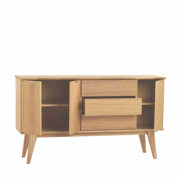 150 Cm Breites Holz Sideboard In Eiche – Number 4