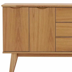 150 Cm Breites Holz Sideboard In Eiche – Number 16