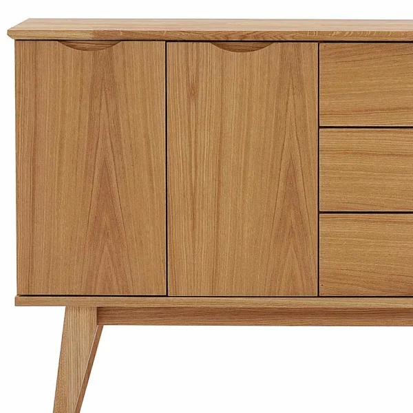 150 Cm Breites Holz Sideboard In Eiche – Number 6