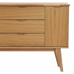 150 Cm Breites Holz Sideboard In Eiche – Number 18
