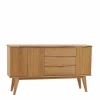 150 Cm Breites Holz Sideboard In Eiche – Number 13
