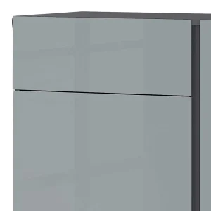 150x104x42 Kommode In Silber Grau & Dunkelgrau – Owiconta 14