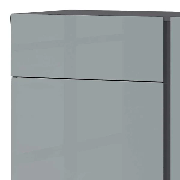 150x104x42 Kommode In Silber Grau & Dunkelgrau – Owiconta 5
