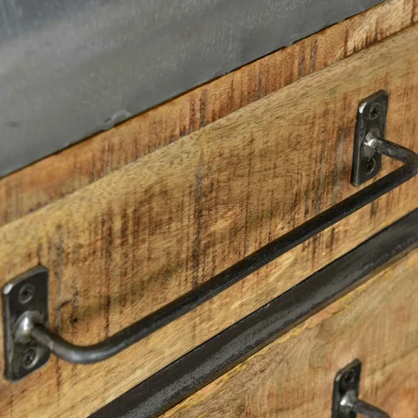 150x66x43 Design Kommode Im Zugwaggon Look – Bahiro 5