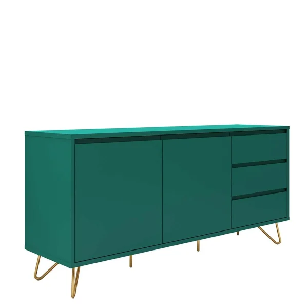150x70x40 Sideboard In Grün & Gold – Ricriava 1