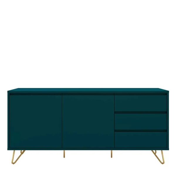 150x70x40 Sideboard In Petrol Mit Hairpin Legs – Addictet 3