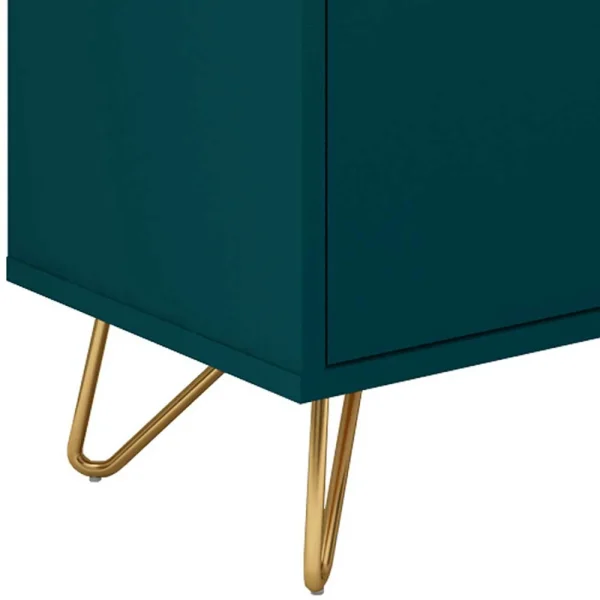 150x70x40 Sideboard In Petrol Mit Hairpin Legs – Addictet 7