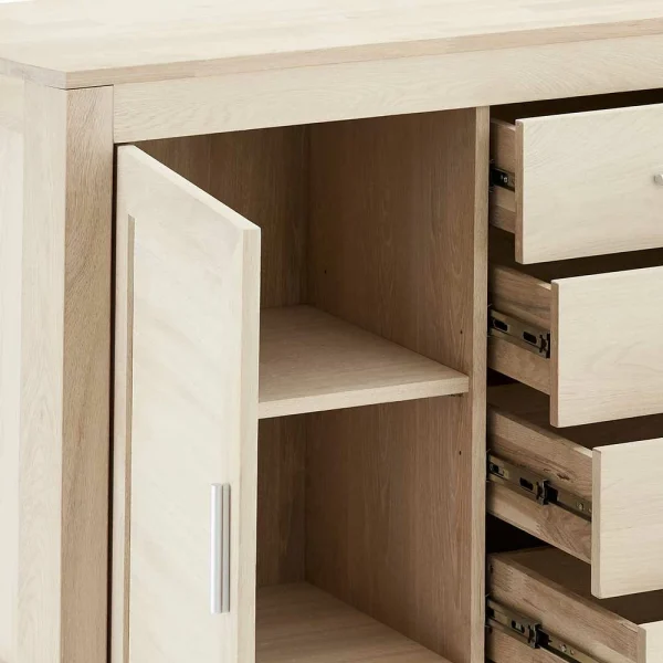 150x82x42 Kombi-Kommode In Weiß Geölt – Inviama 7