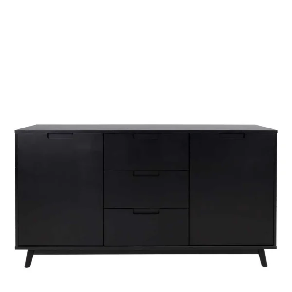 150x86x45 Scandi Style Sideboard In Schwarz – Vigadru 3