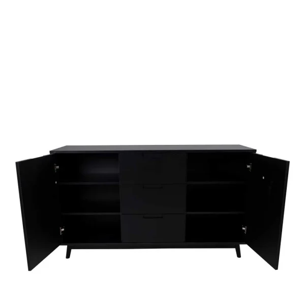 150x86x45 Scandi Style Sideboard In Schwarz – Vigadru 5