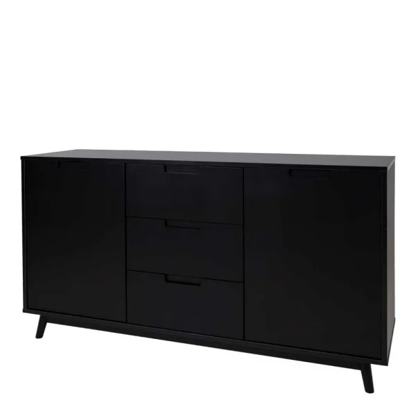 150x86x45 Scandi Style Sideboard In Schwarz – Vigadru 1