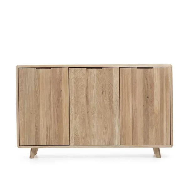 150x90x42 Türen-Sideboard Aus Wildeiche Bianco – Aicandus 3
