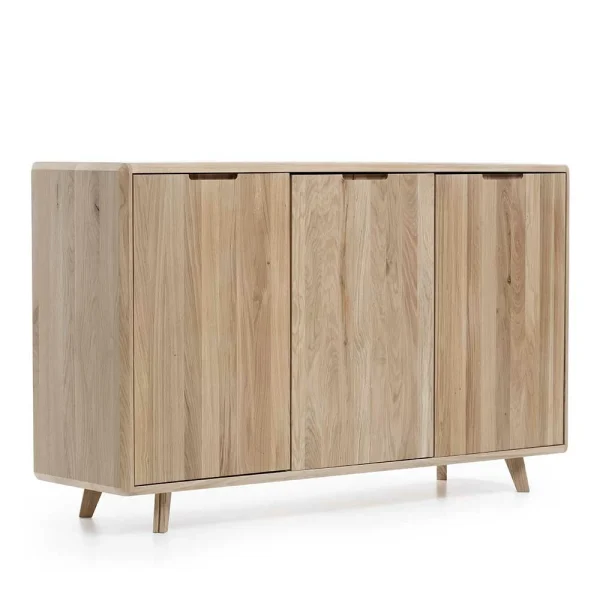 150x90x42 Türen-Sideboard Aus Wildeiche Bianco – Aicandus 4