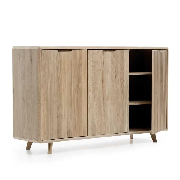 150x90x42 Türen-Sideboard Aus Wildeiche Bianco – Aicandus 5