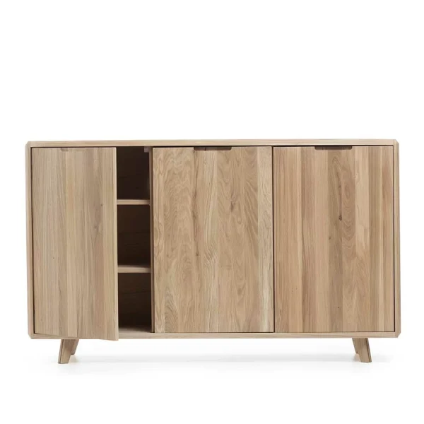 150x90x42 Türen-Sideboard Aus Wildeiche Bianco – Aicandus 6