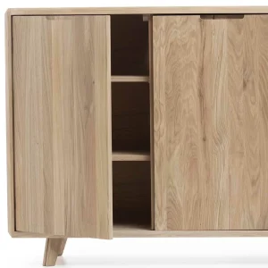 150x90x42 Türen-Sideboard Aus Wildeiche Bianco – Aicandus 18