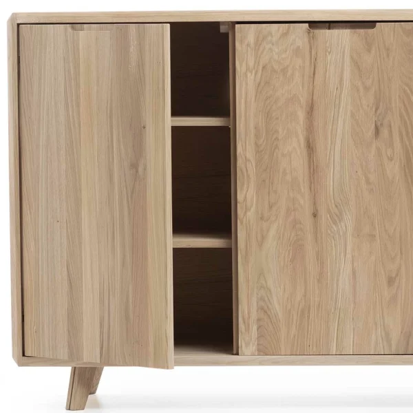 150x90x42 Türen-Sideboard Aus Wildeiche Bianco – Aicandus 7