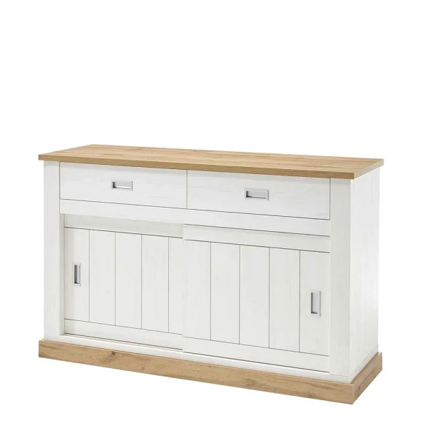 150x95x50 Landhaus Kommode Mit Schiebetüren – Helkaska 1