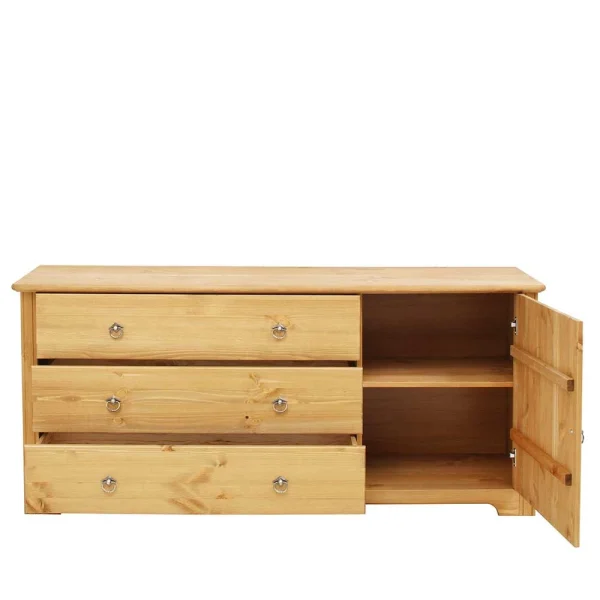 152x68x38 Holzkommode Mit 3 Breiten Schubladen – Imressa 4