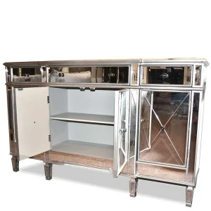 152x91x36 Design Sideboard Verspiegelt – Rulyna 12