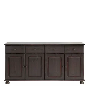 156x77x34 Landhaus-Sideboard In Dunklem Braun Wenge – Truscava 12