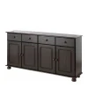 156x77x34 Landhaus-Sideboard In Dunklem Braun Wenge – Truscava 8