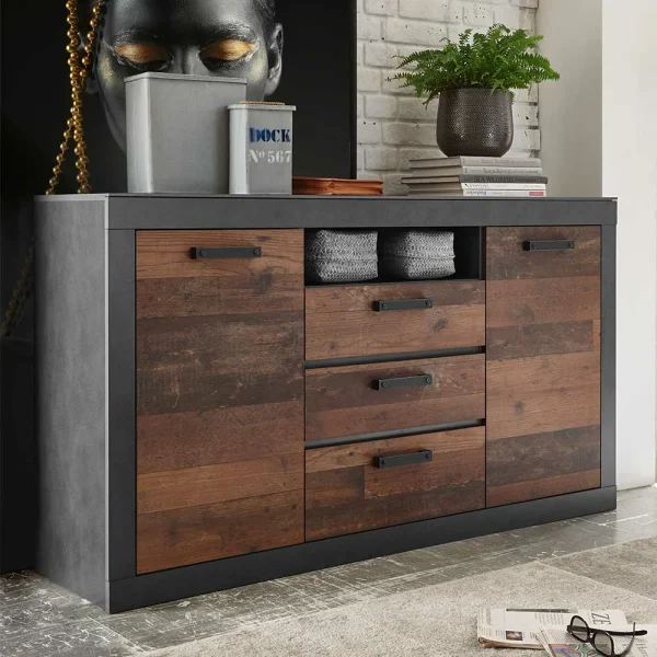153x87x43 Kombi Sideboard Mit Sockel – Timuras 3