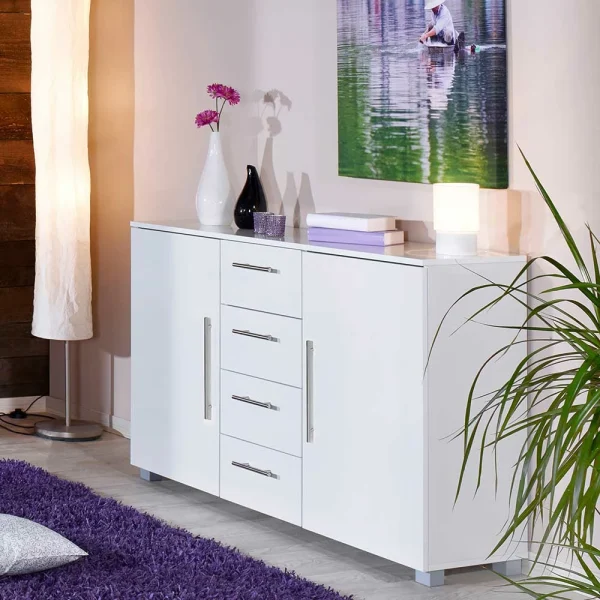 156x82x35 Kommode Mit 4 Schubladen & 2 Türen – Rietti 3
