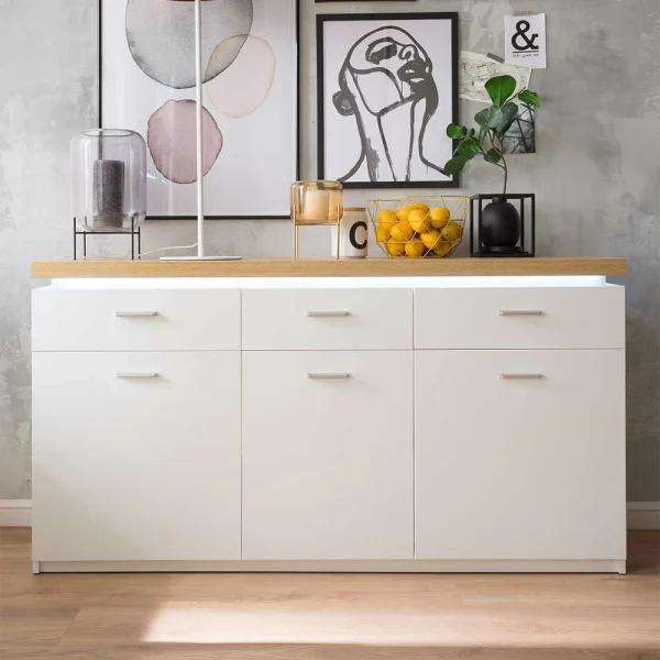 156x83x44 Sideboard Mit LED Licht – Caldri 3