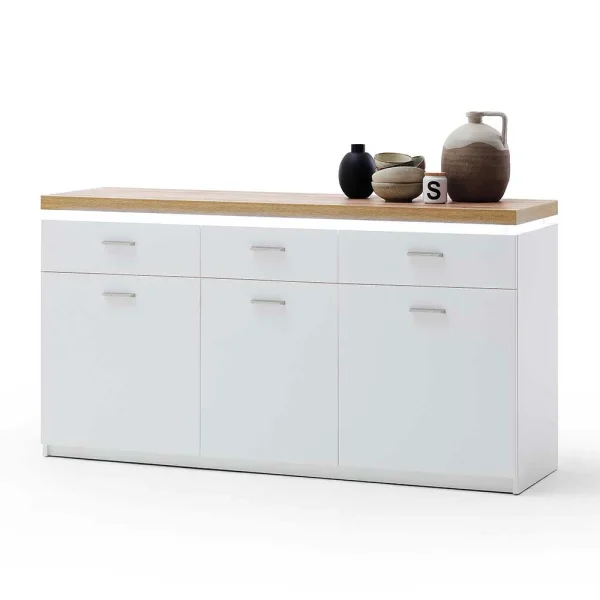 156x83x44 Sideboard Mit LED Licht – Caldri 4