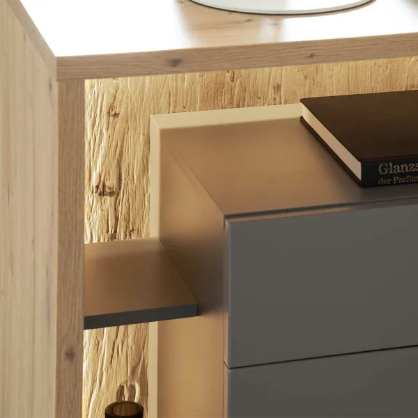 156x91x40 Design Sideboard In Eiche Optik – Dalavera 5