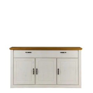 157x86x42 Sideboard In Weiß & Kiefer – Nuita 8