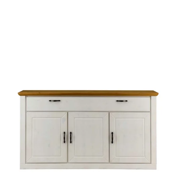157x86x42 Sideboard In Weiß & Kiefer – Nuita 3